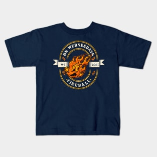 On Wednesdays We Cast Fireball Kids T-Shirt